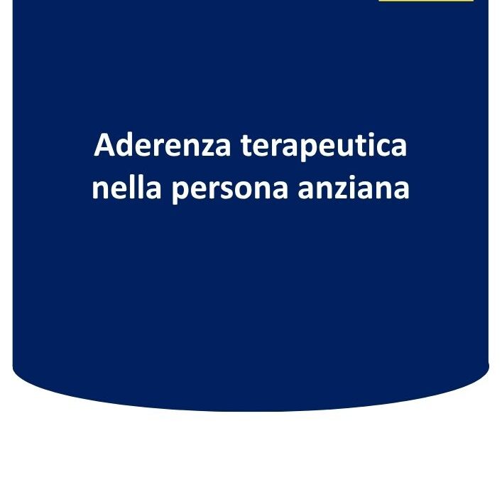 Aderenza terapeutica nella persona anziana