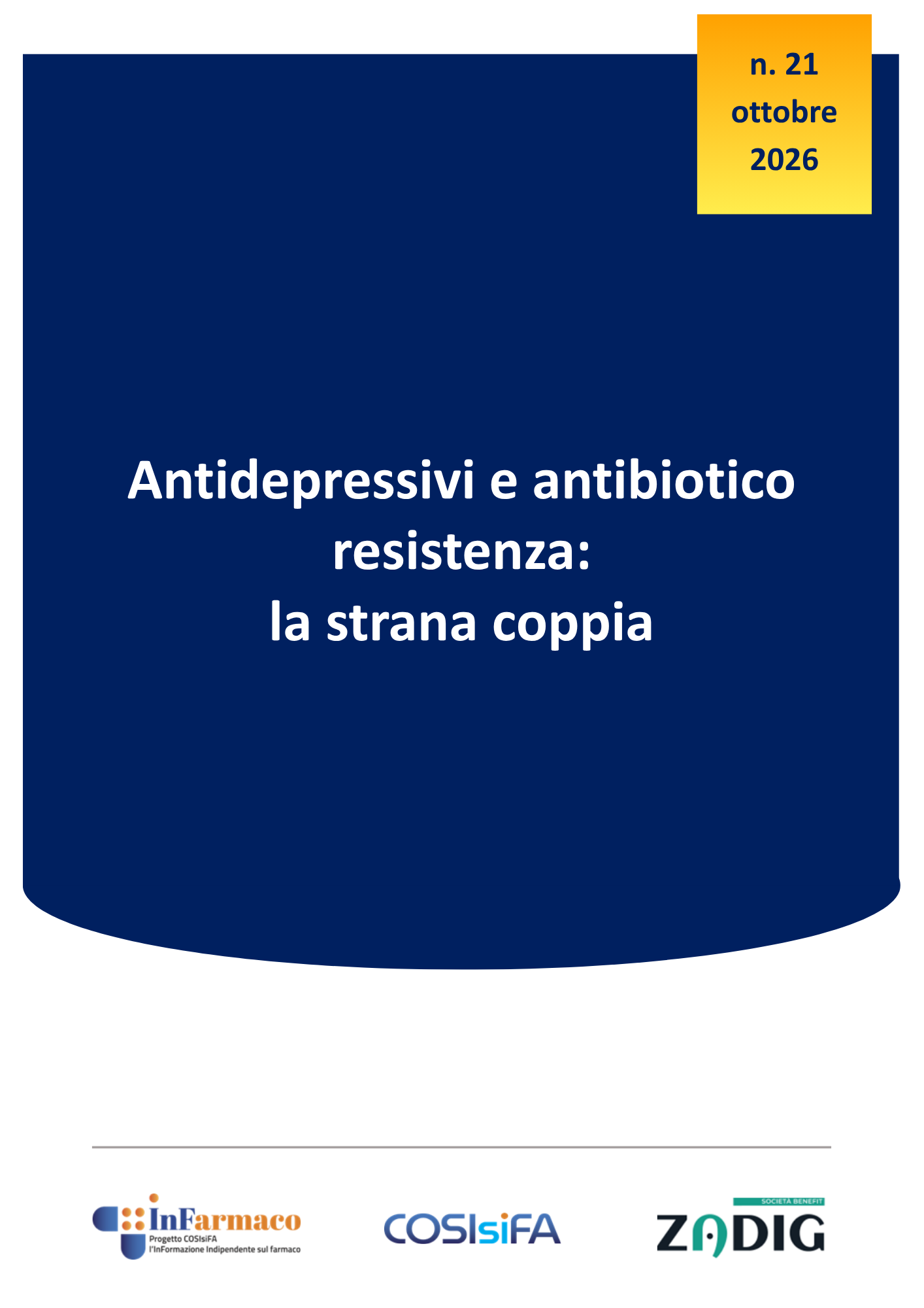 Quale legame tra antidepressivi e antibiotico resistenza?